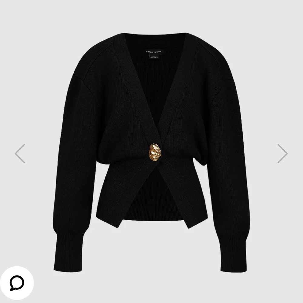 NWT Black Urban Revivo V Neck Knit Cardigan